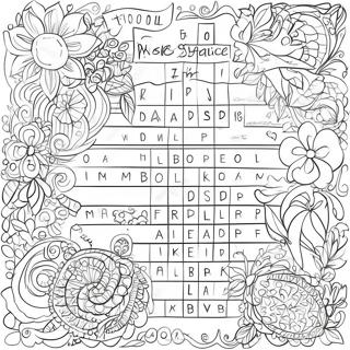 Word Search Coloring Page | Word Search coloring page