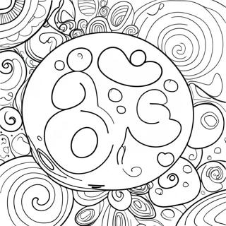 Letras Burbuja Páginas para Colorear
