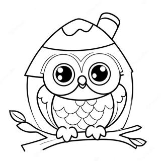 Cute Owl House Coloring Page | Owl House coloring page