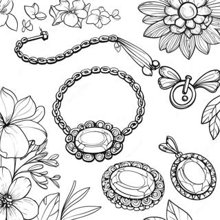 Jewelry Coloring Page | Jewelry coloring page