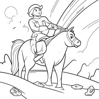 SuperPages Adventure Scene Coloring Page | SuperPages coloring page