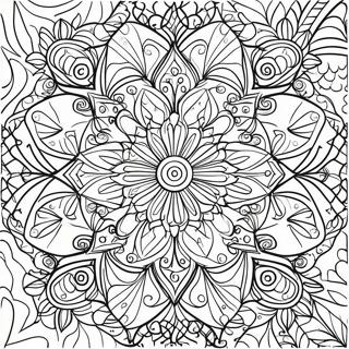 Kaleidoscope Patterns Coloring Page | Kaleidoscope coloring page