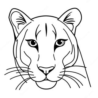Cougar Coloring Page | Cougar coloring page