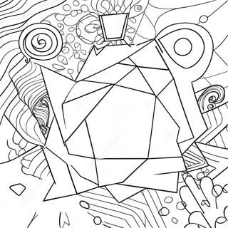 Fun Geometry Shapes Coloring Page | Math for Middle School coloring page