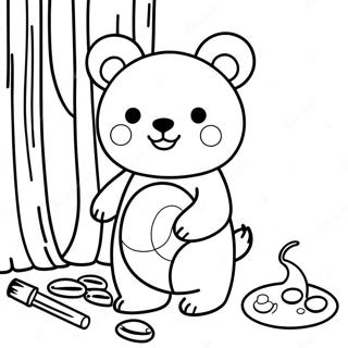 Rilakkuma Coloring Page | Rilakkuma coloring page