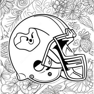 Michigan fotbollslagets logotyp färgläggningssida | Michigan Fotboll målarbild