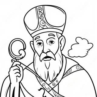 St Patrick Religious Coloring Page | St Patrick Religious coloring page