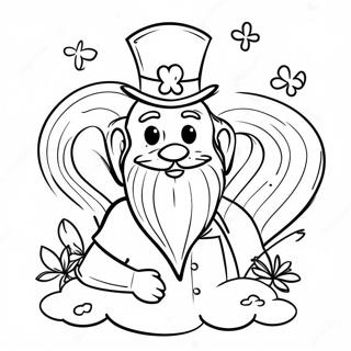 Colorful St Patrick's Day Blessing Coloring Page | St Patrick Religious coloring page