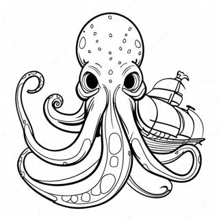 Kraken Coloring Page | Kraken coloring page