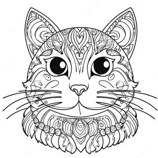 Black Cat Coloring Page | Black Cat coloring page