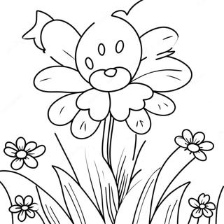 Erster Frühlingstag Blumen Ausmalbild | Erster Frühlingstag Ausmalbild
