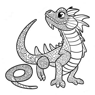 Water Dragon Coloring Page | Water Dragon coloring page