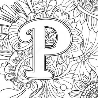 Letter P Coloring Page | Letter P coloring page