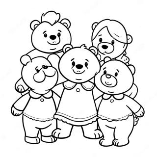 Goldilocks and the Three Bears Coloring Page | Goldilocks and the Three Bears coloring page