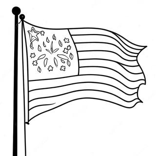 Patriot Day Flag Coloring Page | Patriot Day coloring page