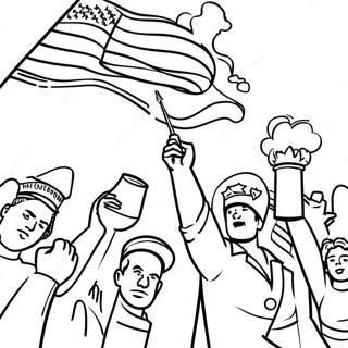 Patriot Day Celebration Coloring Page | Patriot Day coloring page