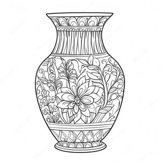 Vase Coloring Page | Vase coloring page