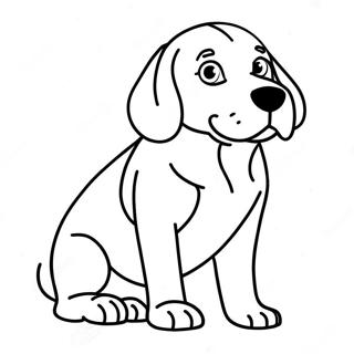 Beagle Coloring Page | Beagle coloring page