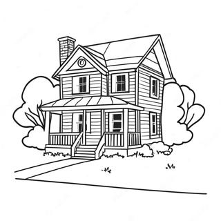 House Coloring Page | House coloring page