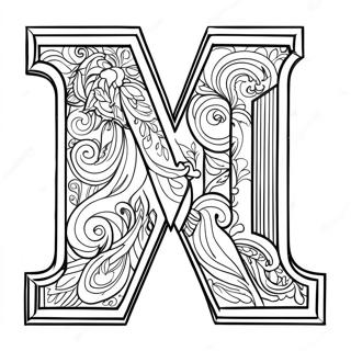 Letter M Coloring Page | Letter M coloring page