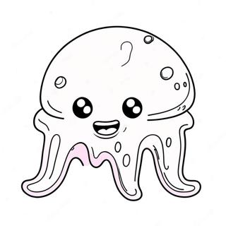 Cute Pink Slime Coloring Page | Slime Rancher coloring page