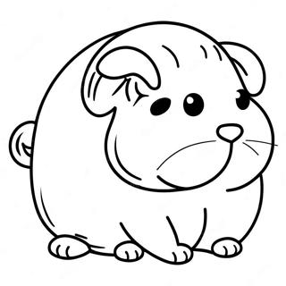 Guinea Pig Coloring Page | Guinea Pig coloring page