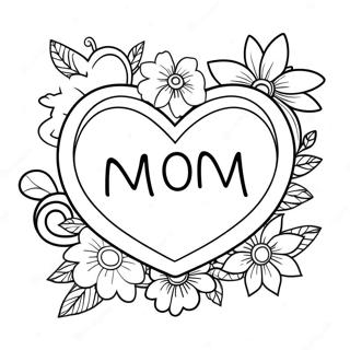 I Love Mom Coloring Page | I Love Mom coloring page