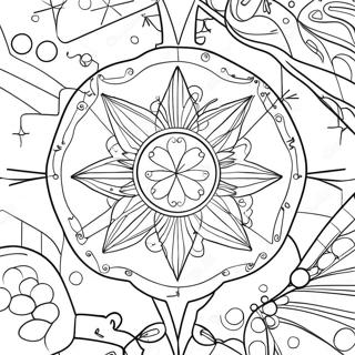 Sparkling Star Constellation Coloring Page | Constellation coloring page