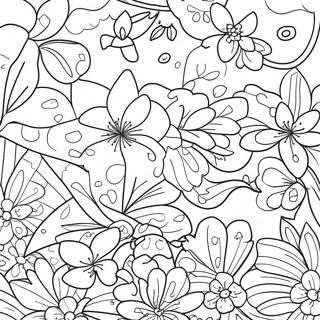 Sakura Blossom Coloring Page | Sakura coloring page