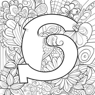 Letter for Adults Coloring Page | Letter for Adults coloring page