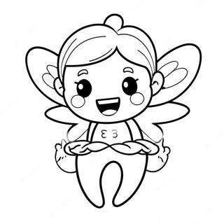 Tooth Fairy Coloring Page | Tooth Fairy coloring page