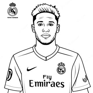 Neymar Soccer Star Coloring Page | Neymar coloring page
