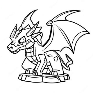 Ender Dragon Minecraft Coloring Page | Ender Dragon Minecraft coloring page