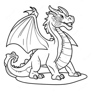 Ice Dragon Coloring Page | Ice Dragon coloring page