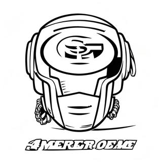49ers Logo Coloring Page | 49ers coloring page