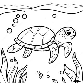 Zee Schildpad Kleurplaten