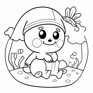 Cute Teenieping Adventure Coloring Page | Teenieping coloring page