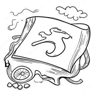 Treasure Map Coloring Page | Treasure Map coloring page