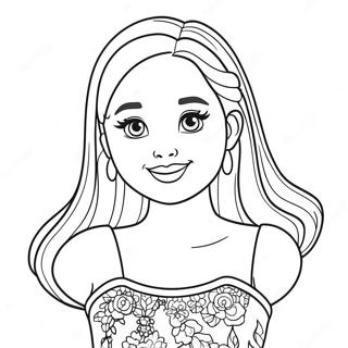 Barbie Chelsea Coloring Page | Barbie Chelsea coloring page