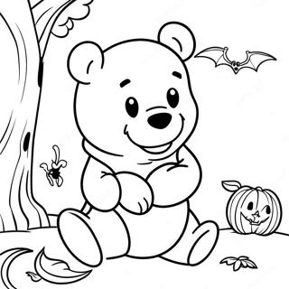 Winnie Puuh Halloween Ausmalbild | Winnie Puuh Halloween Ausmalbild