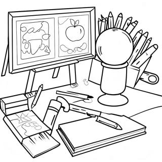 K-12 Classroom Activities Coloring Page | K-12 coloring page
