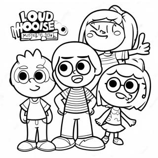 Loud House Family Fun Coloring Page | Loud House coloring page