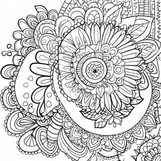 Boho Mandala Coloring Page | Boho coloring page