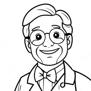 Friendly Doctor Coloring Page | Healthcare coloring page