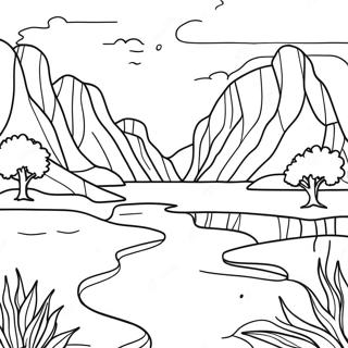 Inspiring Hopeful Landscape Coloring Page | Hope coloring page
