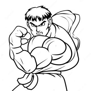 Street Fighter Coloring Page | Street Fighter coloring page