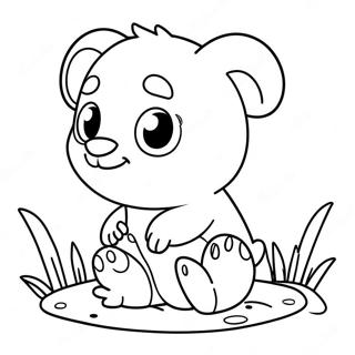 Cute Animal Tots Coloring Page | Tots coloring page