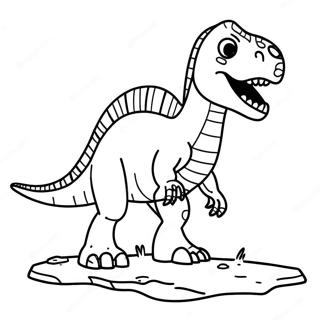 Dinosaur Fossil Coloring Page | Fossil coloring page