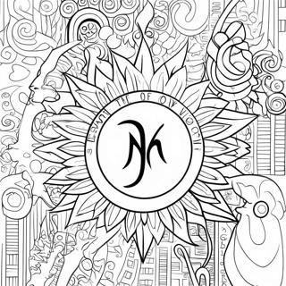 Death Note Logo Coloring Page | Death Note coloring page