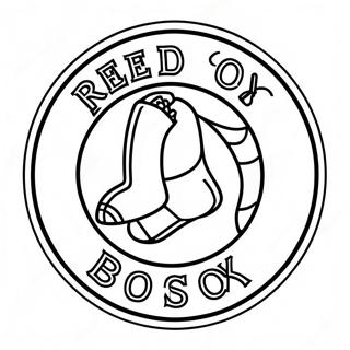 Red Sox Logo Coloring Page | Red Sox coloring page